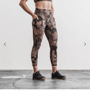 Women’s NoBull High-Rise Pocket Tight, 25”, Toffee and Black Tie Die, XS